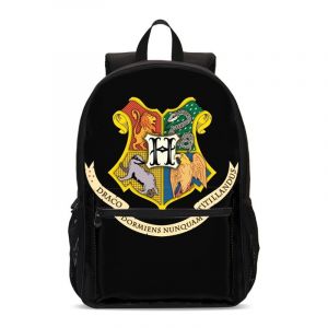 Hogwarts Crest Ryggsäckar - Svart - Harry Potter Hogwarts skola för häxkonst och trolleri