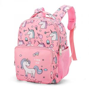 Barnens ryggsäck rosa enhörningar - Barnens ryggsäck Skolryggsäck