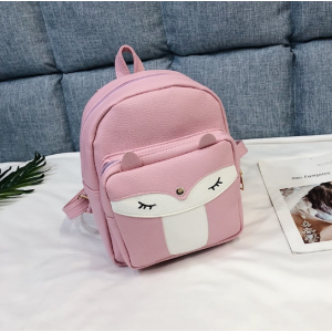 Ryggsäck i konstläder - Rosa - Handväska Ryggsäck