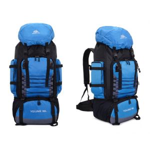 Stor vandringsryggsäck - Blå - Ryggsäck Vandringsryggsäck