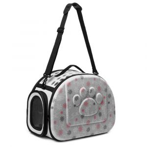Bärväska för hund - grå, M - Dog Cat