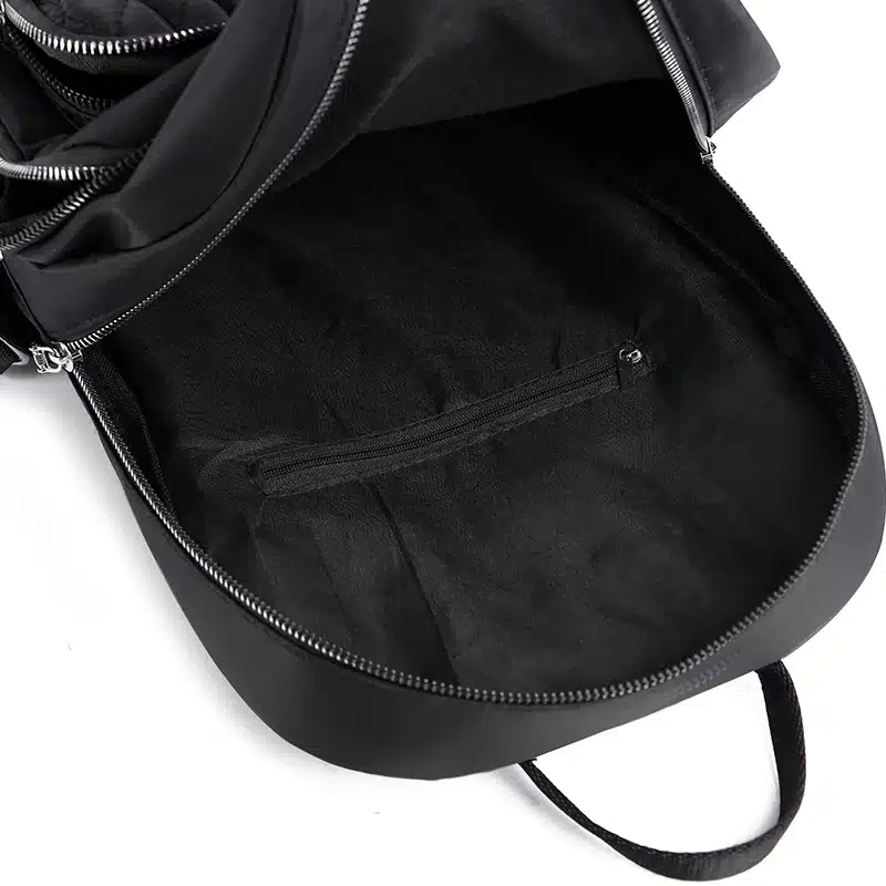 Kvinnors Ryggsäck Tillverkad Av Mjukt Tyg Och Slitstarkt Material Kvinnors Ryggsäck Tillverkad Av Mjukt Tyg Och Slitstarkt Material - Bild 13