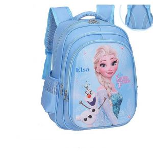Disney Elsa skolväska för flickor - Blå, S - Frozen Elsa