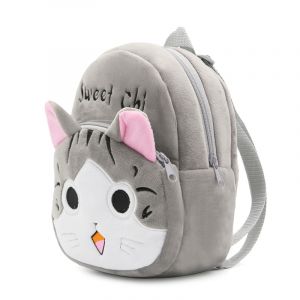 Katten Chi plyschryggsäck för barn - Skolryggsäck Väska
