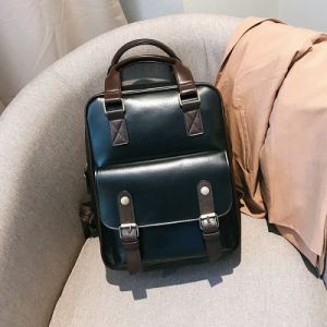 Vintage ryggsäck för kvinnor - svart - ryggsäck skolryggsäck