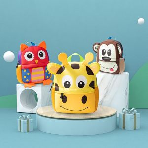 Ryggsäck med 3D-djur för barn - Ryggsäck för barn Ryggsäck för skola