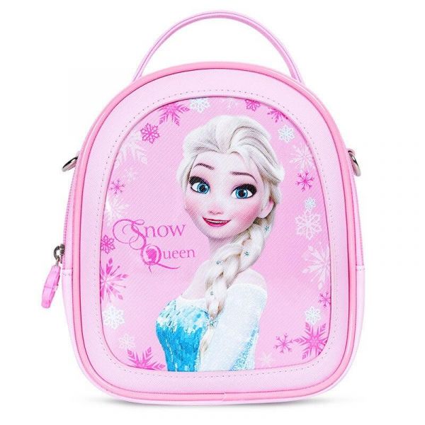 Snow Queen Liten Ryggsäck För Flickor - Rosa - Frozen Handväska