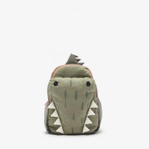 Grön krokodil ryggsäck 3D - Skolryggsäck Ryggsäck