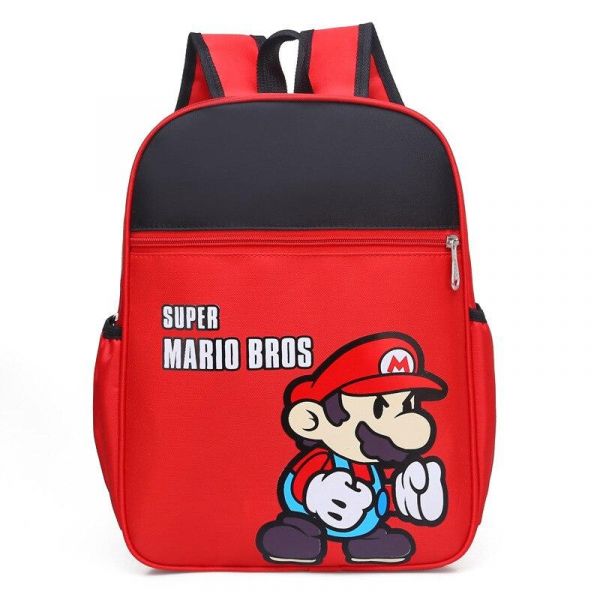 Skolryggsäck Med Super Mario-Tryck - Ryggsäck Barnens Ryggsäck