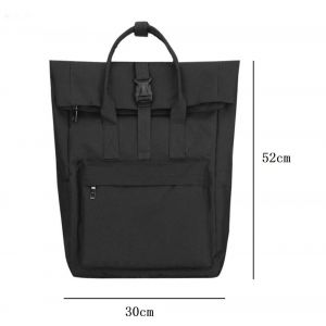Nylon ryggsäck Berlin design - Svart - bagage Handväska