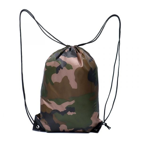 Liten Kamouflage-Ryggsäck Med Dragsko