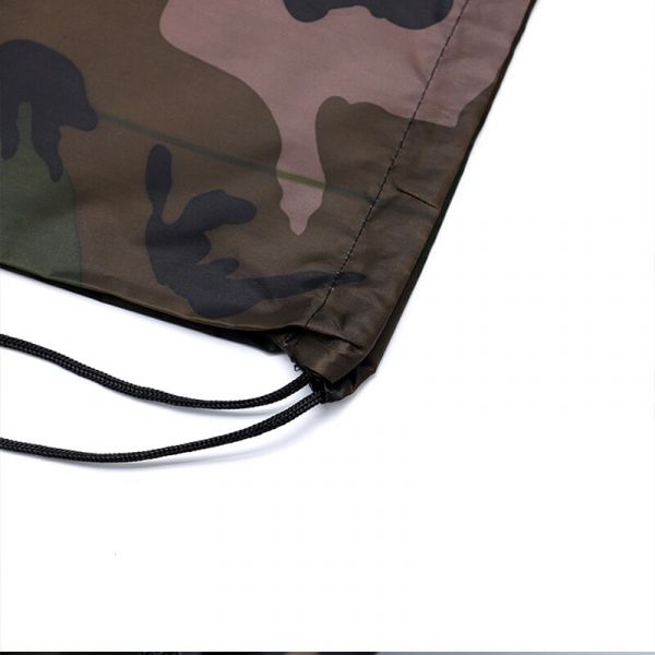 Liten Kamouflage-Ryggsäck Med Dragsko