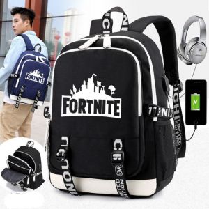 Fortnite-ryggsäck med USB-laddare - Jin BTS