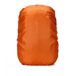 Vattentätt ryggsäcksskydd för 20 till 80 l orange med vit bakgrund