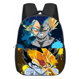 Dragon Ball Z ryggsäck Son Goku och Vegeta svart med mönster
