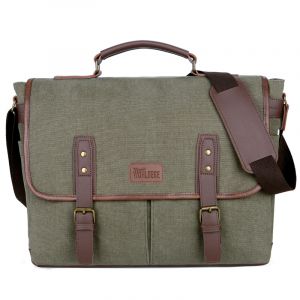 Vintage axelväska för laptop 14 tum