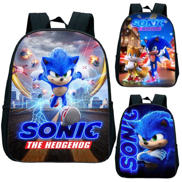 Sonic Ryggsäck För Barn Med Frontdesign