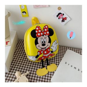 Disney-ryggsäck för barn - Mickey eller Minnie gul och med en bordsbakgrund med detaljer