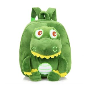 Ryggsäck i grön fleece för dinosaurier