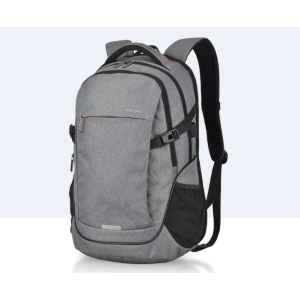Ergonomisk ryggsäck med stor kapacitet och USB-port grå