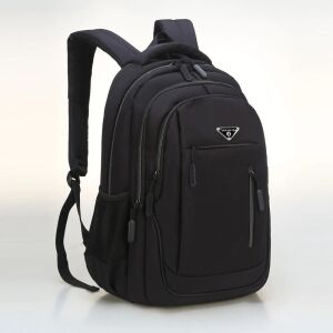Ergonomisk ryggsäck med stor kapacitet svart