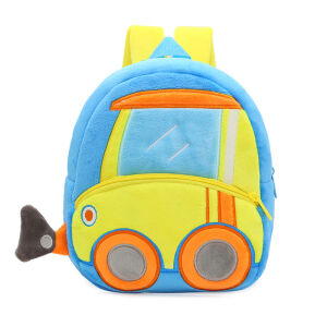 Lättviktig och färgglad ryggsäck för bebisar blå med gul bildesign