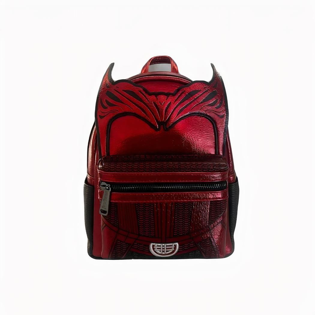 Marvel Ryggsäck För Flickor Scarlet Witch Sac À Dos Rouge Brillant À L'Effigie De La Sorcière Ecarlate Dans Marvel