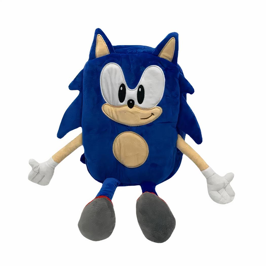 Sonic Resryggsäck För Barn Med Gosig Plysch Sonic Reseryggsäck För Barn