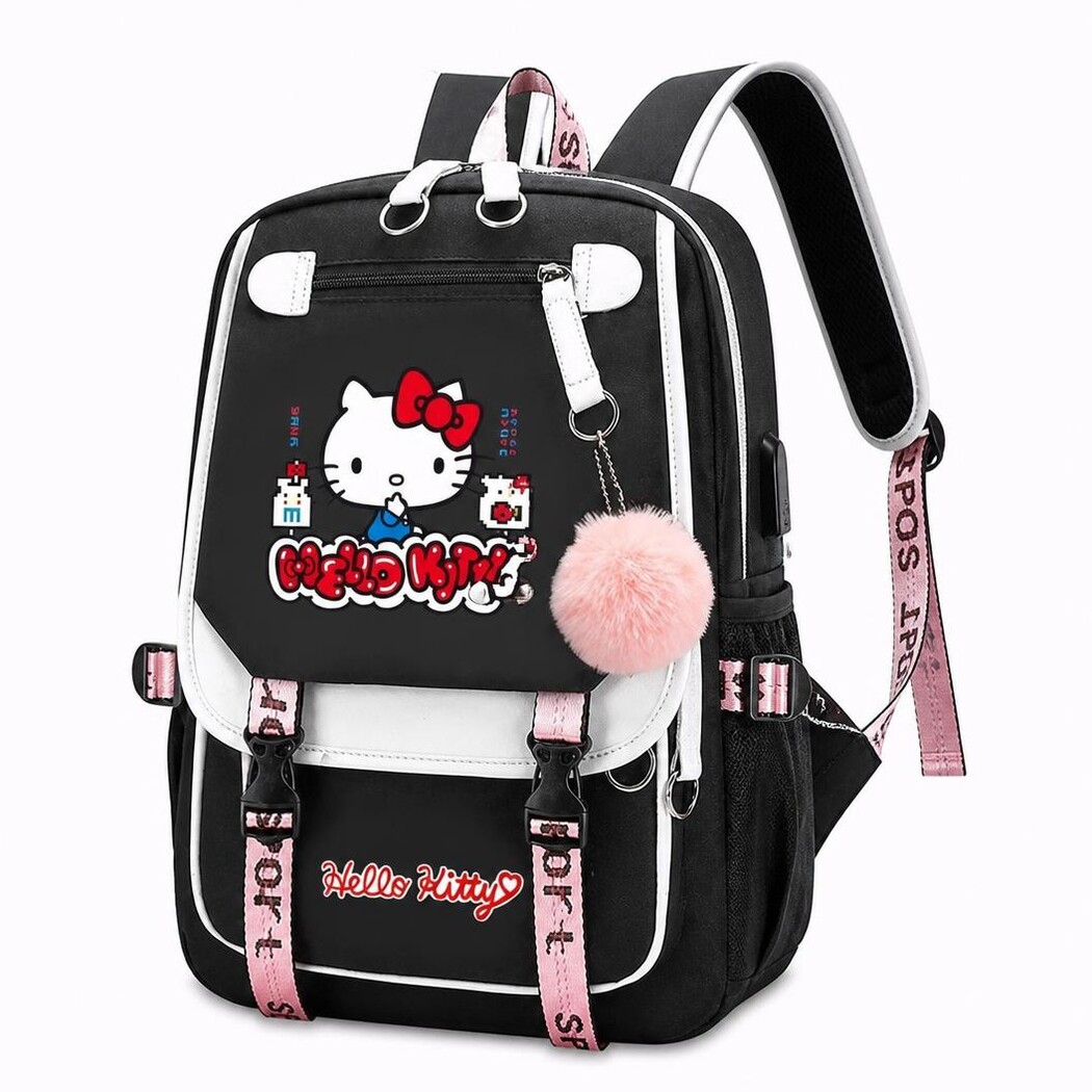 Hello Kitty Ryggsäck I Ultratrendig Stil Sac À Dos Hello Kitty Au Style Ultra Tendance