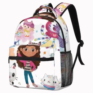 Sac à dos Gabby Chat blanc aux personnages variés
