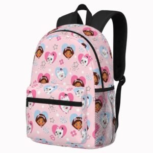 Sac à dos Gabby Chat orné de pattes et de cœurs